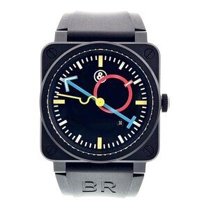 Bell & Ross X Alain Silberstein Ceramic Black Dial 42mm Automatic Mens BR03-92